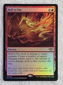 MTG Hell to Pay FOIL Outlaws of Thunder Junction (OTJ) #126 Magic Card Rare NM - Image 2