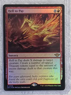 MTG Hell to Pay FOIL Outlaws of Thunder Junction (OTJ) #126 Magic Card Rare NM - Image 5