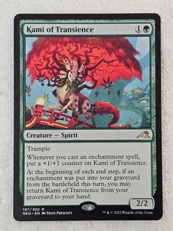 MTG Kami of Transience #197 Kamigawa Neon Dynasty Magic Gathering Card Rare NM - Image 2