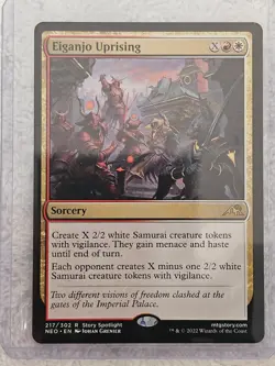 MTG Eiganjo Uprising #217 Kamigawa Neon Dynasty Magic Card Rare NM - Image 5