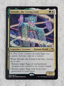 MTG Satsuki, the Living Lore #235 Kamigawa Neon Dynasty Magic Card Rare NM - Image 1