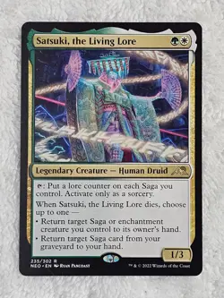 MTG Satsuki, the Living Lore #235 Kamigawa Neon Dynasty Magic Card Rare NM - Image 2