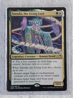 MTG Satsuki, the Living Lore #235 Kamigawa Neon Dynasty Magic Card Rare NM - Image 4
