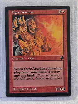 MTG Ogre Arsonist - Portal Second Age (P02) 1998 Magic the Gathering Card U NM - Image 5