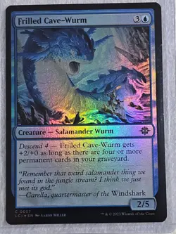MTG Frilled Cave-Wurm FOIL #57 The Lost Caverns of Ixalan Card NM - Image 4