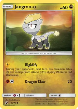 Jangmo-o 52/70 Dragon Majesty Pokemon Card NM - Image 1