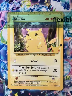 Pokemon Pikachu Basic 58/102 Oversized Jumbo Card - Image 3