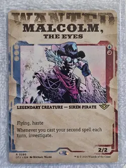 MTG Malcolm, the Eyes (Showcase) Outlaws of Thunder Junction (OTJ) #295 Rare NM - Image 5