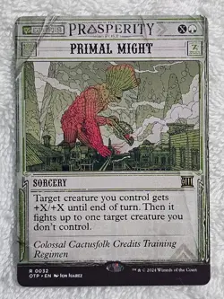 MTG Primal Might Outlaws of Thunder Junction (OTP) #32 Magic Rare NM - Image 1