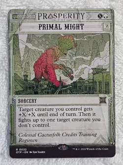 MTG Primal Might Outlaws of Thunder Junction (OTP) #32 Magic Rare NM - Image 2