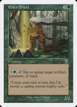 MTG - Elder Druid - Seventh Edition - X1 - (LP) - - Image 1