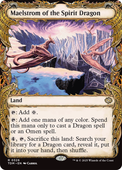 Maelstrom of the Spirit Dragon 0326 **Showcase** Rare NM MTG Tarkir Dragonstorm - Image 1