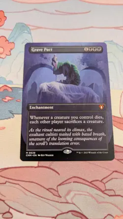 Grave Pact 0639 Borderless Near Mint MTG Commander Masters - Image 1