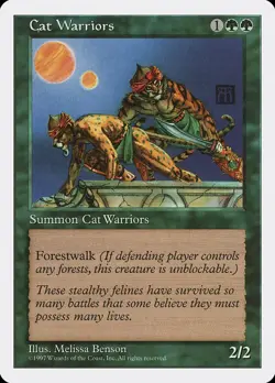 MTG - Cat Warriors - Fifth Edition - X1 - (NM) - - Image 1