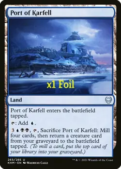 MTG Foil Kaldheim KHM Port of Karfell MINT - Image 1