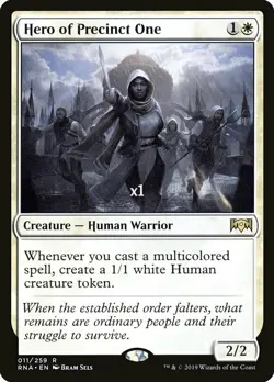 MTG Ravnica Allegiance RNA Hero of Precinct One MINT - Image 1