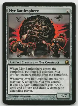 MTG Myr Battlesphere R Scars of Mirrodin 180 LP - Image 1