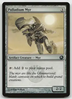 MTG Palladium Myr U Scars of Mirrodin 190 LP - Image 1