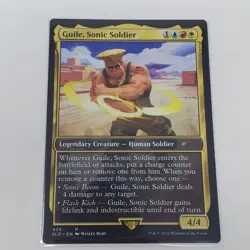 MTG Magic the Gathering Street Fighter 2 Secret Lair Guile Sonic Soldier - NM - Image 1