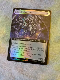 The Warring Triad (Extended Art) -Foil Near Mint MTG Commander: FINAL FANTASY - Image 1