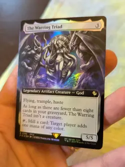 The Warring Triad (Extended Art) -Foil Near Mint MTG Commander: FINAL FANTASY - Image 2