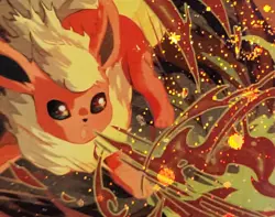 Pokemon Flareon Black Star Promo 167 Cosmos Holo Swirl PSA 9 Mint - Image 2