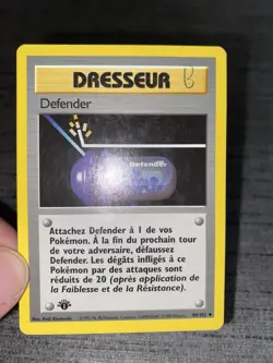 Carte Pokemon Defender 80/102 1ere Ed Set De Base Wizards INK Francais OCCASION - Image 3