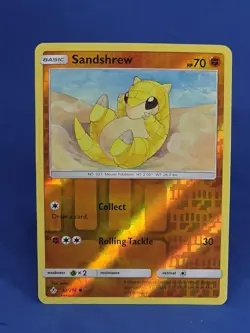 Sandshrew Reverse Holo 83/214 Unbroken Bonds Pokemon Card Tcg Ccg 2019 - Image 1