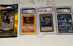 Graded Pokemon Card Slabs And Yugioh Packs (Psa, Cgc) - Image 1