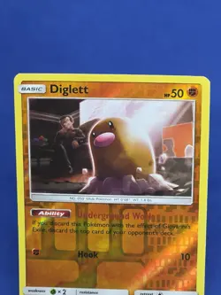 Diglett Reverse Holo 85/214 Unbroken Bonds Pokemon Card Tcg Ccg 2019 - Image 3