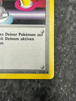Tausch 95/102 - Base Set GERMAN Switch Vintage Pokemon Card MP - Image 3