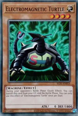 EGS1-EN013 ELECTROMAGNETIC TURTLE COMMON UNLIMITED EDITION YuGiOh CARD - Image 1