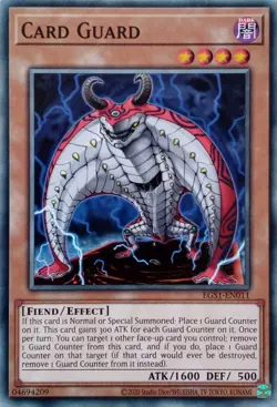 EGS1-EN011 CARD GUARD COMMON UNLIMITED EDITION YuGiOh CARD - Image 1