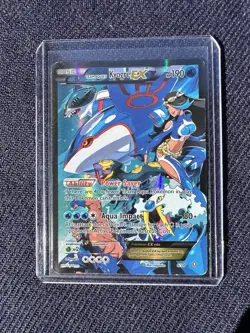 Pokemon Team Aqua's Kyogre EX Holo Rare Card 6/34 Double Crisis - Image 1