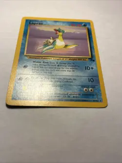 1999 Pokemon TCG Lapras 25/62 Fossil Set Non Holo Rare Card Vintage WOTC NM - Image 3