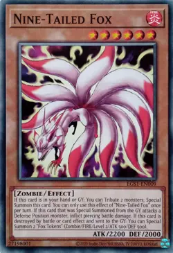 EGS1-EN009 NINE-TAILED FOX COMMON UNLIMITED EDITION YuGiOh CARD - Image 1