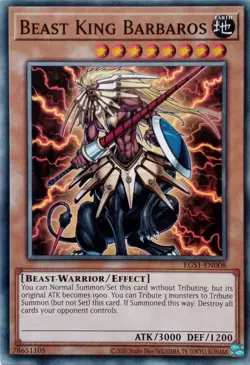 EGS1-EN008 BEAST KING BARBAROS COMMON UNLIMITED EDITION YuGiOh CARD - Image 1