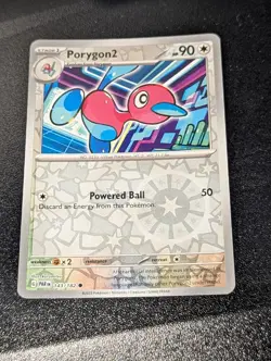 2023 POKEMON PARADOX RIFT PORYGON2 143/182 REVERSE HOLO (COMMON) - Image 1