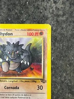 Rhydon 45/64 - Jungle SPANISH Vintage Pokemon Card MP - Image 4