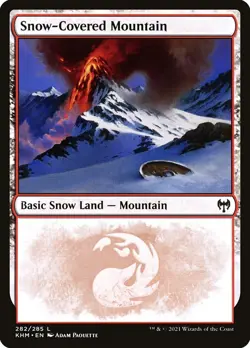 1x - Snow-Covered MOUNTAIN - #282 - Kaldheim - NM MTG - Image 1