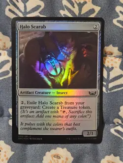 Halo Scarab FOIL Streets of New Capenna MTG Magic - Image 2