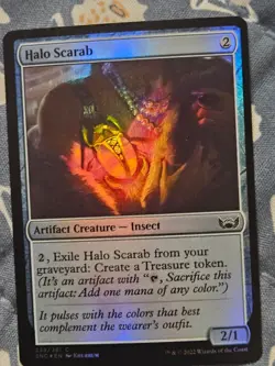 Halo Scarab FOIL Streets of New Capenna MTG Magic - Image 3