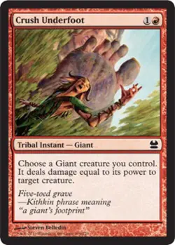 Crush Underfoot - Medium Play MTG Modern Masters - Image 1