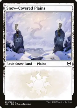 1x - Snow-Covered PLAINS - #276 - Kaldheim - NM MTG - Image 1