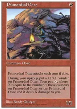 Primordial Ooze - Medium Play MTG 5th Edition - Image 1