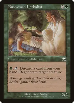 MTG - Rushwood Herbalist - Mercadian Masques - X1 - (LP) - - Image 1
