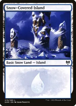 1x - Snow-Covered ISLAND - #279 - Kaldheim - NM MTG - Image 1