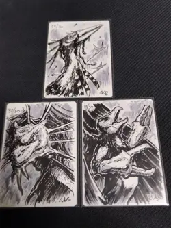 MTG Magic Artist Proof AP Christopher Burdett English / 3-Card Set - Image 1