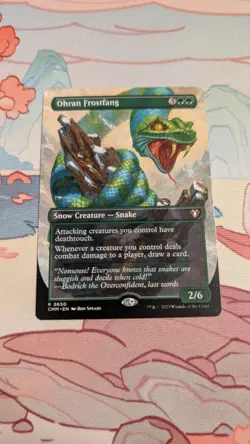 MTG Ohran Frostfang - Borderless NM-Mint Commander Masters pack fresh - Image 1