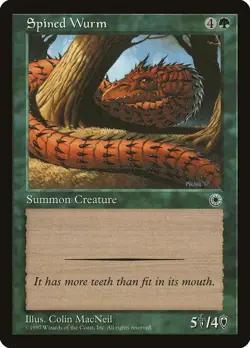 MTG - Spined Wurm - Portal - X1 - (NM) - - Image 1